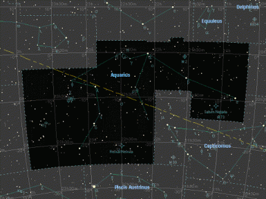 面积大于6等星最亮星/星等宝瓶座23h-15206平方度980虚宿一/2